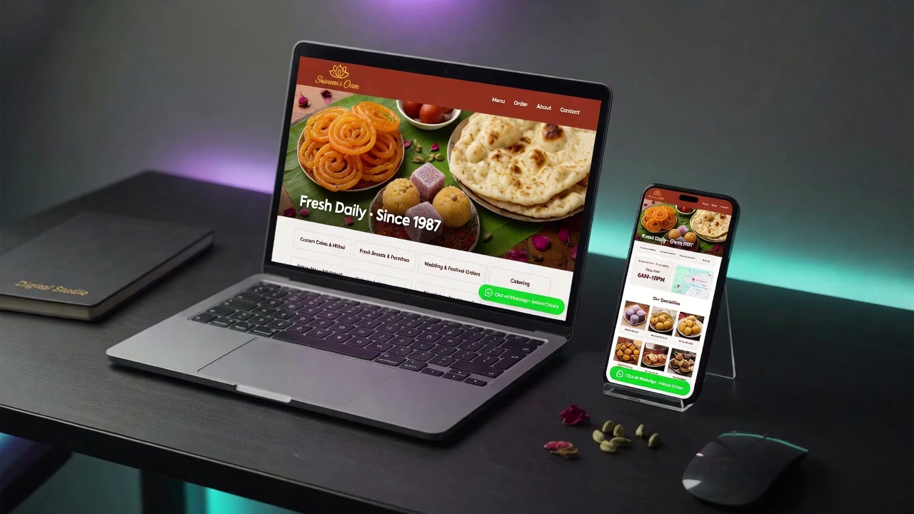 Custom website design for local shops and clinics